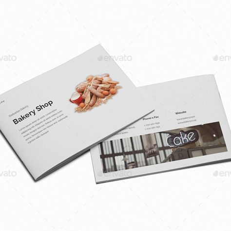 Bakery A5 Brochure Template Company Profile Brochure, Bakery Design, Bakery Shop, Company Profile, Shopping Websites, Clean Design, Brochure Template, Bored Panda, Creative Design