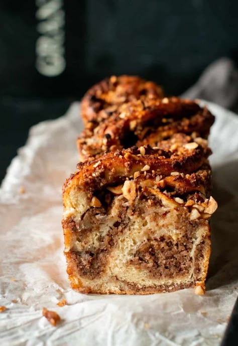 Vegan Babka with Roasted Hazelnut Filling (Recipe) - Carlo Cao Butternut Bakery, Babka Recipe, Thanksgiving Food Desserts, How To Roast Hazelnuts, Perfect Thanksgiving, Food Photography Inspiration, Sweet Bread, Sweet Breads, Food Blogs