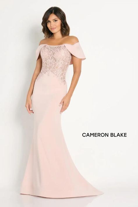 Mother Of The Groom Gowns, Cameron Blake, Mother Of The Bride Dresses Long, Mother Of The Bride Gown, Mother Of Groom Dresses, Trumpet Gown, Trumpet Sleeve, Stunning Gowns, Mon Cheri