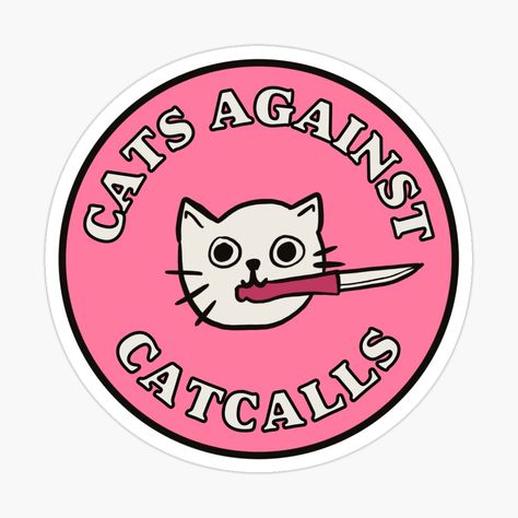 Cat Mom Sticker, Funny Feminist Art, Spooky Quotes, Cute Cat Love, Feminist Stickers, Feminism Poster, Feminism Stickers, Cute Animal Stickers, Funny Feminist