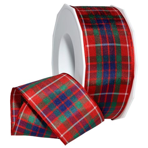 Morex Ribbon Edinburgh Ribbon, 1.5 inches by 27 yards, Frazer Tartan Ribbon Curls, Tartan Ribbon, Black Watch Tartan, Glitter Ribbon, Plaid Ribbon, Tartan Fabric, Clothing And Textile, Art Objects, Scottish Tartans