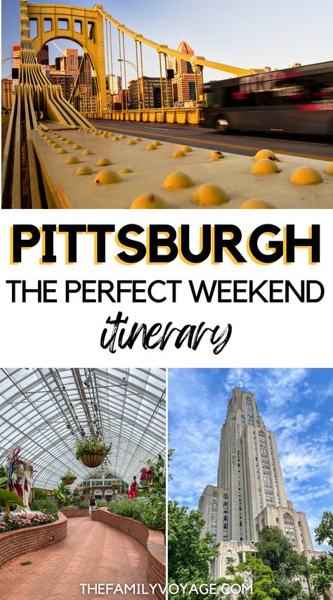 Find out how to spend the perfect weekend in Pittsburgh - things to do, where to stay, what to eat and more! | Pittsburgh itinerary | Pittsburgh weekend trip | Pittsburgh what to do | Pittsburgh where to stay | Pittsburgh where to eat | what to do in Pittsburgh PA | where to stay in Pittsburgh PA Weekend In Pittsburgh, What To Do In Pittsburgh Pa, Things To Do In Pittsburgh Pa, What To Do In Pittsburgh, America City, Usa Bucket List, Pittsburgh City, Travel Bucket List Usa, New England Travel