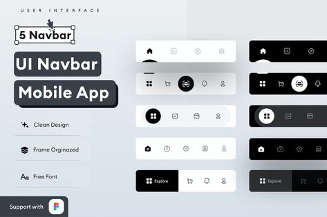 UI Navbar Mobile App Ux Design Principles, Navigation Design, Mobile App Design Inspiration, App Home, Navigation Bar, App Design Inspiration, App Interface, Music App, App Ui Design