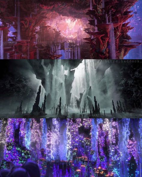 When I first saw the hidden world I was like :o. Credit to @_httyd_haddock_ ✨ - - - - - - - - - - - - - #httyd #httyd1 #httyd2 #httyd3… | Instagram Httyd Concept Art, The Hidden World, Httyd 3, Dreamworks Dragons, Httyd Dragons, Big Animals, Alvin And The Chipmunks, Dragon 2, Fantasy Map