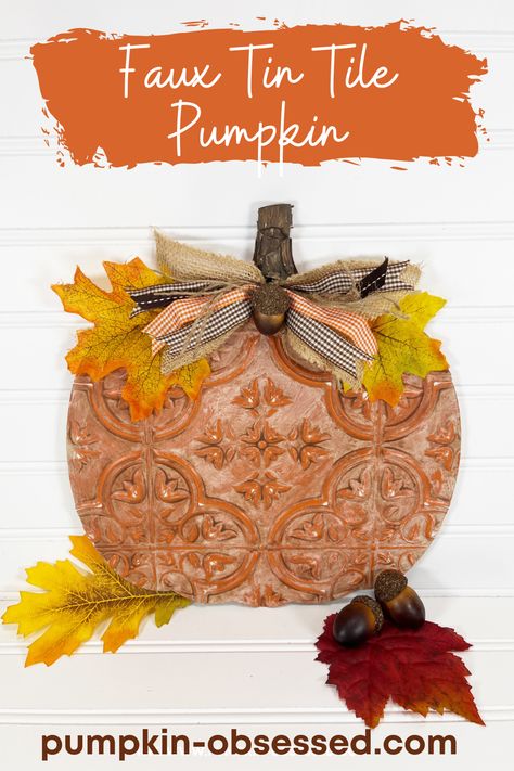 Tin Tile Crafts, Silver Tiles, Faux Tin Tiles, Dried Flowers Crafts, Diy Pumpkins Crafts, Diy Pumpkins, Upcycle Crafts, Craft Therapy, Round Things