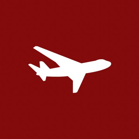 Airplane App, Airplane Icon, Plane Icon, Red Airplane, Apple Icon, Red Icons:), American Airlines, App Icon Design, Red Aesthetic