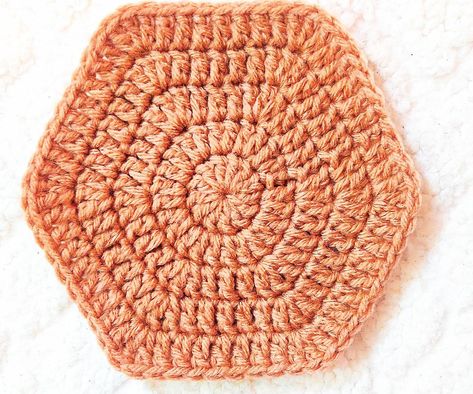 Flower Coaster Pattern, Hexagon Crochet Pattern, Flower Coaster, Coaster Pattern, 4mm Crochet Hook, Crochet Wall Hangings, Crochet Fun, Crochet Triangle, Crochet Hexagon