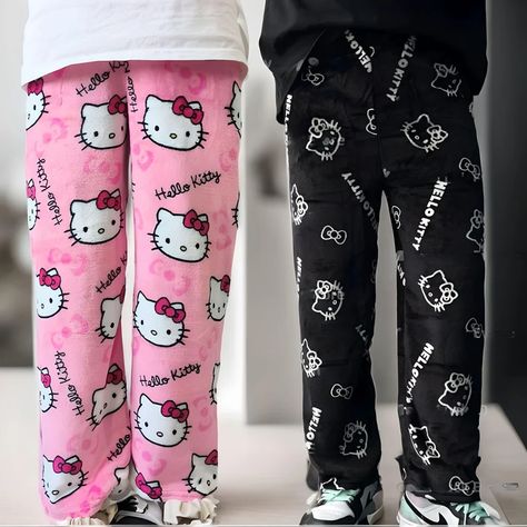 Visit Our Etsy Store Adorable Halloween Costumes, Hello Kitty Pajama Pants, Hello Kitty Pants, Sleepover Outfit, Hello Kitty Pajamas, Halloween Hello Kitty, Stylish Couples, Kawaii Clothes Goth, Hello Kitty House