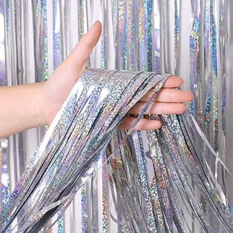 Amazon.com: 3 Pack Fringe Curtains Party Decorations,Tinsel Backdrop Curtains for Parties,Photo Booth Wedding Graduations Birthday Christmas Event Party Supplies (Pink) : Home & Kitchen Rain Curtain, Glitter Curtains, Fete Saint Patrick, Party Wall Decorations, Foil Curtain, Booth Wedding, Anniversary Party Decorations, Fringe Backdrops, Curtain Backdrops