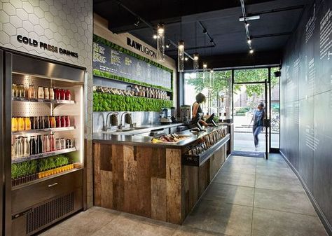 Juice Bar Interior, Lunch Dishes, Organic Food Shop, Juice Bar Design, Juice Shop, Natural Cooking, Cooking Design, House Plans With Photos, Smoothie Bar