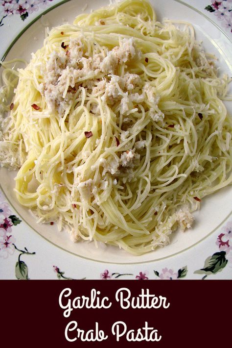 Can Crab Meat Recipes, Crab Meat Pasta, Crab Pasta Recipes, Angel Hair Pasta Recipes, Canned Crab Meat, Crab Pasta, Pasta With Meat Sauce, Crazy Kitchen, Crab Meat Recipes