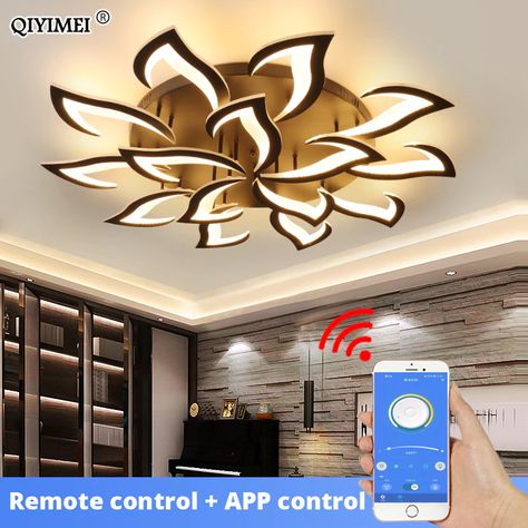 Smarter Shopping, Better Living! Aliexpress.com Lighting For Bedroom, Room Lamps, Led Flower, Chandelier Lights, Flower Chandelier, Modern Chandeliers, Deco Luminaire, Iron Lighting, Chandelier Style