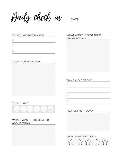 Life Skills Class, Soft Cover Journal, Self Care Bullet Journal, Gratitude Affirmations, Journal Writing Prompts, Daily Reflection, Journal Template, Journal Page, Daily Journal