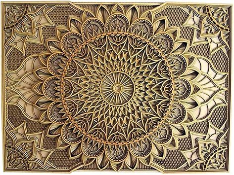 #Wall Hanging Decor #Home Wall Decor #Multilayered Laser Cut Carved #Elegant Wooden Mandala #Natural Wood Bohemian Style Living, Wood Mandala, Spiritual Vibes, Art Deco Theme, Mandala Wall Decor, Laser Cut Panels, Inspired Bedroom, Showroom Interior Design, Mandala Wall