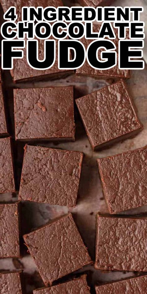 This easy chocolate fudge recipe is a family favorite. Only 4 ingredients are needed, then you can add-ins to change things up as you want to Old Fashioned Chocolate Fudge, Old Fashion Fudge Recipes, Chocolate Fudge Recipes Easy, Best Chocolate Fudge Recipes, Easy Chocolate Fudge Recipe, Homemade Chocolate Fudge, Chocolate Fudge Recipe, Fudge Dessert, Old Fashioned Fudge