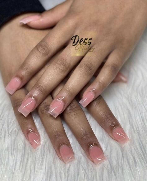 Short Nude Nails Acrylic, Short Tapered Square Nails, Nail Chart, Short Manicure, Tapered Square Nails, Nail Vinyls, Drip Nails, Work Nails, Classy Acrylic Nails