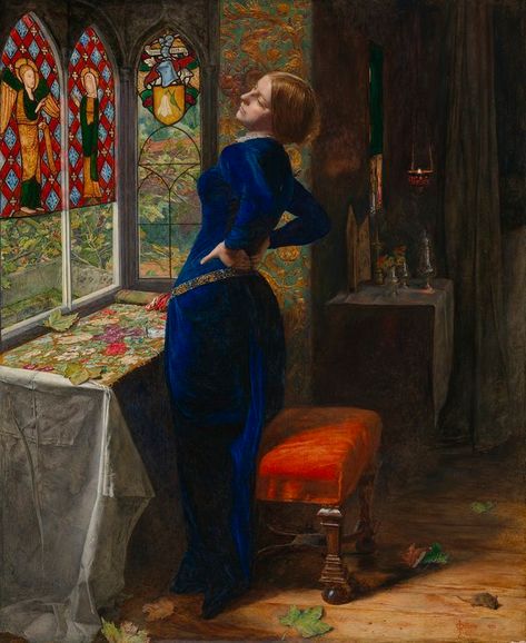 Everett Millais, Gabriel Rossetti, John Everett Millais, John William Waterhouse, John Keats, Pre Raphaelite, Vintage Canvas, Mini Art, Young Woman