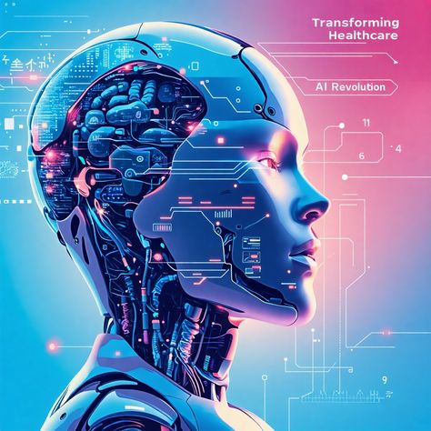 The AI Revolution in Healthcare: Transformation Ahead Artificial Intelligent Aesthetic, Information Technology Aesthetic, Intelligent Aesthetic, Technology Aesthetic, Health Tech, Medical Technology, Healthcare Industry, New Blog Post, Information Technology