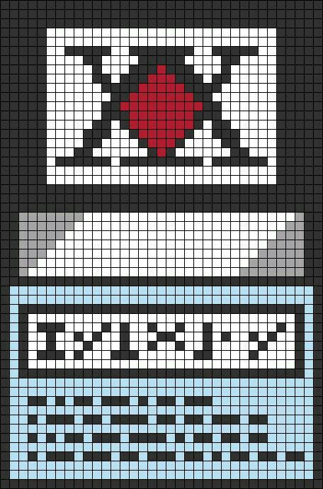 Alpha Patterns Hunter X Hunter, Hunter X Hunter Pixel Art Grid, Berserk Alpha Pattern, Hxh Alpha Pattern, Hunter X Hunter Alpha Pattern, Hunter X Hunter Crochet Pattern, Crochet Graph Patterns Anime, Manga Alpha Pattern, Hunter X Hunter Perler Beads