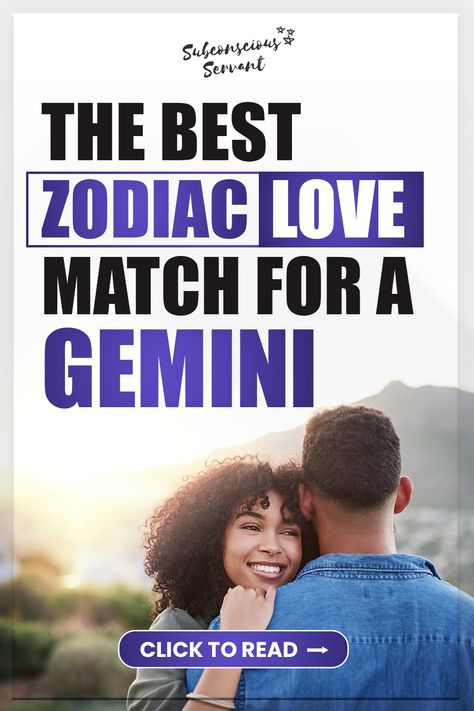 Do you know who your Gemini soulmate is? This article will help you to identify them based on their zodiac sign. Read on to learn more about the best love match for a Gemini! via @subconsciousservant Gemini Soulmate, Gemini Love Compatibility, Gemini Man In Love, Gemini Moon Sign, Twin Symbol, Zodiac Love Matches, June Gemini, Gemini And Scorpio, Gemini And Sagittarius