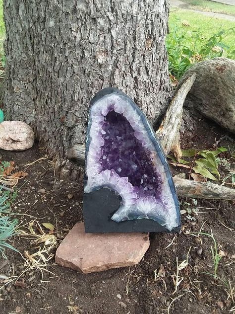 Amethyst cathedral. Brazilian cathedral 12 high 18lbs. Amethyst Cathedral, Geode Rocks, Higher State Of Consciousness, Purple Baby, Amethyst Geode, Third Eye Chakra, Crown Chakra, Purple Crystals, Third Eye