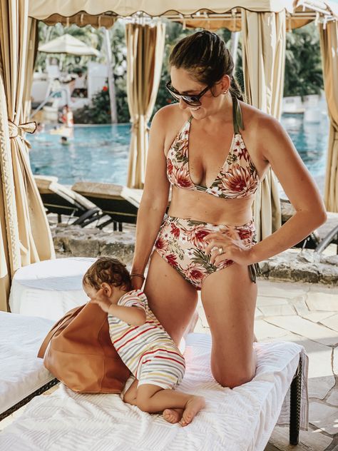 Mom Bod Swimsuit, Best Mom Swimwear, Bathing Suits For Moms, Mom Swimwear, Swimsuits For Moms, Mom Bathing Suits, Cute Modest Swimwear, Swimsuits Plus Size, Baby Boy Swimwear