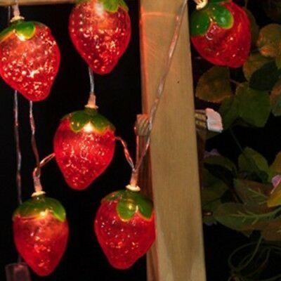 String Fairy Lights, Strawberry Kitchen, Outdoor String Lights, Strawberry Fields Forever, Solar Fairy Lights, Mia 3, Strawberry Fields, Lights Outdoor, Cute Room Decor