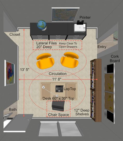 10 Things Your Home Office Needs And How To Fit It All In Garage Business, Office Layout Plan, Contemporary Floor Plans, Office Layout Ideas, Office Contemporary, Cheap Office Furniture, Office Floor Plan, Home Office Layout, Layout Plan