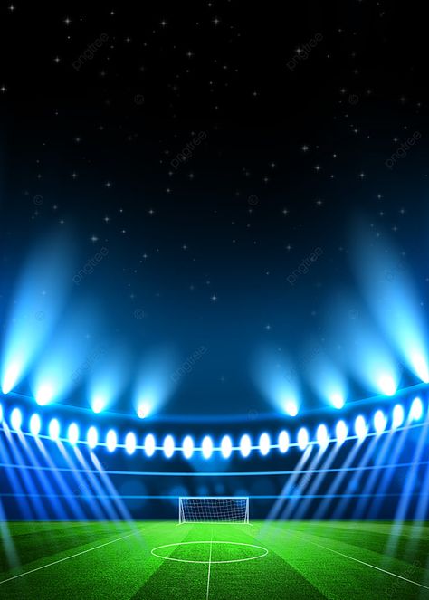 Football Field Background, Blue Spotlight, Field Background, Football Background, Black And Blue Wallpaper, Poster Flat, Technology Posters, Bokeh Background, Blue Football