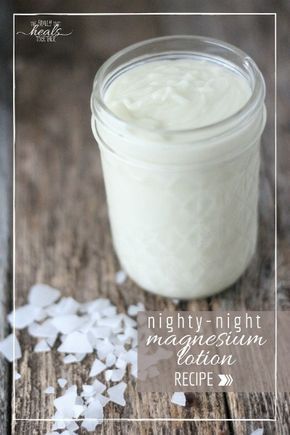 Nighty-Night Magnesium Lotion Recipe | The Family That Heals Together Magnesium Lotion Recipe, Diy Lotions, Magnesium Cream, Homemade Lotions, Magnesium Lotion, Lotion Recipe, Metallic Ballet Flats, Diy Cream, Diy Lotion