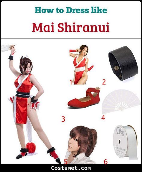 Mai Shiranui (Fatal Fury) Costume for Cosplay & Halloween 2023 Shiranui Mai, Female Ninja, Kimono Style Dress, Red Kimono, Red Costume, Costume For Halloween, A Pony, Halloween 2023, Cosplay Halloween