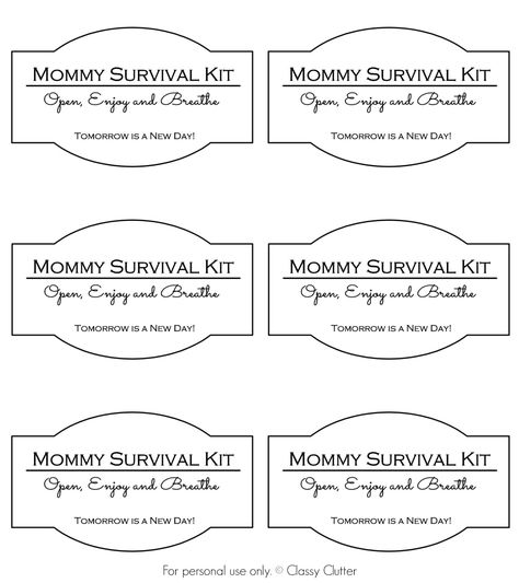 Mommy survival kit that is such a fun gift to give and receive! A free printable and ideas along with it so click for more! Bath Salts Diy Recipes, Mommy Survival Kit, Bath Products Packaging, Soap Packaging Diy, Mom Survival Kit, Bath Soak Recipe, Bath Salts Gift, Bath Salts Diy, Tomorrow Is A New Day