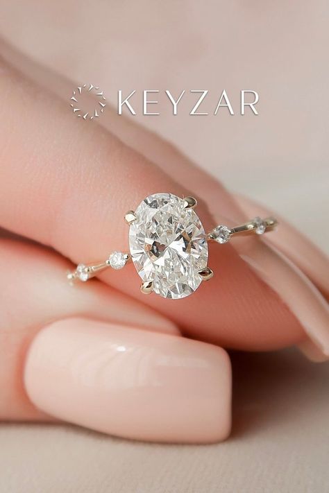 Gold Vs White Gold Engagement Ring, Oval Shape Diamond Ring, Oval Accent Engagement Ring, Oval Engagement Ring With Wedding Band, Oval Pave Engagement Ring, Oval Engagement Ring Diamond, Oval Engagement Ring Gold, Silver Oval Engagement Ring, Oval Engagement Ring White Gold