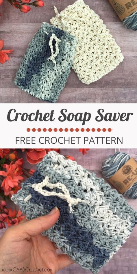 Crochet Soap Saver | Free Crochet Pattern from Cute As A Button Crochet & Craft ~ This is a quick and easy project with beautiful texture! #CAABCrochet #freecrochetpattern #soapsaver Crochet Soap Saver Pattern, Soap Saver Pattern, Crochet Soap Saver, Quick Crochet Projects, Crochet Unique, Confection Au Crochet, Washcloth Pattern, Crochet Washcloth, Soap Saver