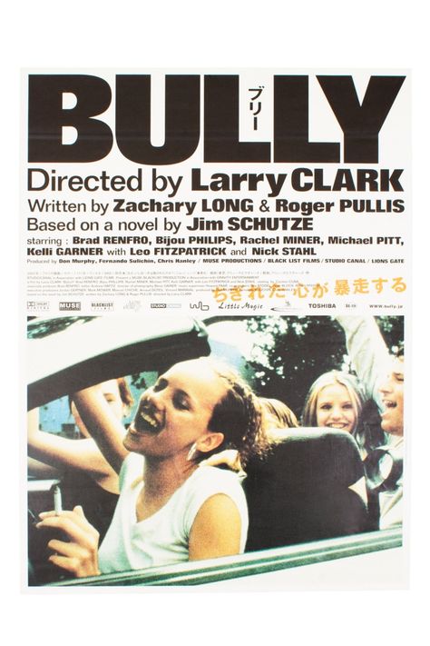 Bully 2001, Nick Stahl, Rachel Miner, Brad Renfro, Michael Pitt, Harmony Korine, Mises En Page Design Graphique, Larry Clark, Septième Art