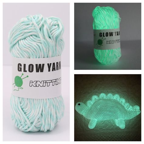 Embark on a prehistoric adventure like never before! 🌄 Craft your very own glow-in-the-dark dinosaur with Knot Bros yarn and watch it come alive after dark. 🌙🦕 🌟 Perfect for sparking imagination and learning about the ancient world. 🌄 An exciting and educational DIY project for all ages. Start your dino journey now: knotbros.com #DinosaurCrafts #GlowInTheDarkYarn #CraftingAdventure #KnotBros #DIY #PrehistoricFun 🦕🌌 Glow Yarn Ideas, Glow In The Dark Crochet Ideas, Glow Crochet, Glow In The Dark Yarn, Gifted Students, Yarn Ideas, Crochet Market, Dinosaur Crafts, Ancient World