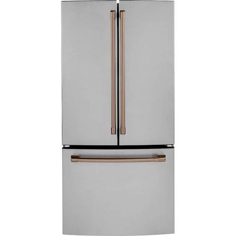 Samsung Bespoke Fridge, Cafe Refrigerator, Bespoke Fridge, Fridge Lg, Refrigerator Brands, Samsung Bespoke, Copper Handles, Buy Logo, Gold Models