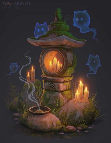 ArtStation - Big set of lanterns, Ruslana Gus Game Concept Art Environment, Concept Art Environment, 3d Coat, Art Environment, 3d Karakter, Props Concept, Props Art, Fantasy Props, Game Props