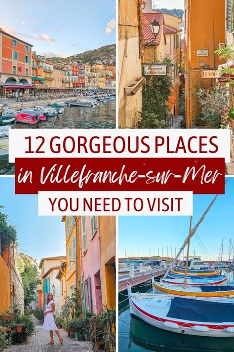 Discover the best places to visit in Villefranche-sur-Mer on the Cote d'Azur! Our France travel guide covers what to do in this charming French village on the French Riviera, from exploring the old port to strolling the historic old town. Ideal for a day trip from Nice France, this Southern France destination is filled with bucket list sights. Add Villefranche-sur-Mer to your itinerary when traveling to France and enjoy one of the best places to go in France. Traveling To France, French Village, Gorgeous Places, France Travel Guide, European Destination, Summer 2025, Southern France, Old Port, Visit France