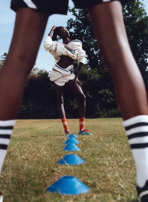 'Play On' by Campbell Addy Vogue US and UK November 2022 — Anne of Carversville Adidas Editorial, Clothing Commercial, Sportswear Editorial, Maty Fall, Skate Shoot, Football Hooligan, Soccer Shoot, Gucci Campaign, Sports Photoshoot