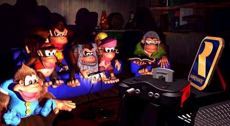 This week on the NXpress Nintendo Podcast we review Donkey Kong Country 3: Dixie Kong's Double Trouble, Mr. Shifty, and Kamiko. Donkey Kong Family, Family Playing, Diddy Kong, Donkey Kong Country, Retro Gaming Art, Nintendo Art, Mario Art, Kids Games, Retro Video Games