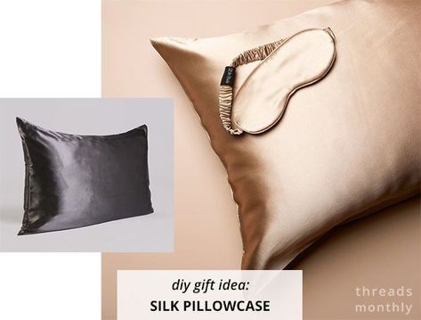 Diy Silk Pillowcase Pillow Tutorial, Sewing Gift Ideas For Women, Silk Pillowcase Diy, Sewing Gift Ideas, Best Silk Pillowcase, Pillow Cases Diy, Silk Pillowcases, Pillow Tutorial, Mom Friend