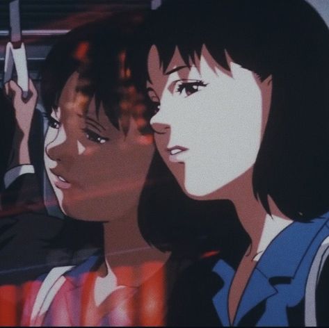 Mima Kirigoe Icon, Perfect Blue Anime, Mima Kirigoe, Anime Core, Satoshi Kon, 90 Anime, Couple Poses Reference, Perfect Blue, Blue Anime