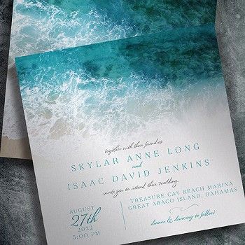 Ocean Themed Wedding, Ocean Wedding, Wedding Party Invites, Lace Wedding Invitations, Cheap Wedding Invitations, Beach Wedding Invitations, Fun Wedding Invitations, Vintage Wedding Invitations, Invitation Wedding