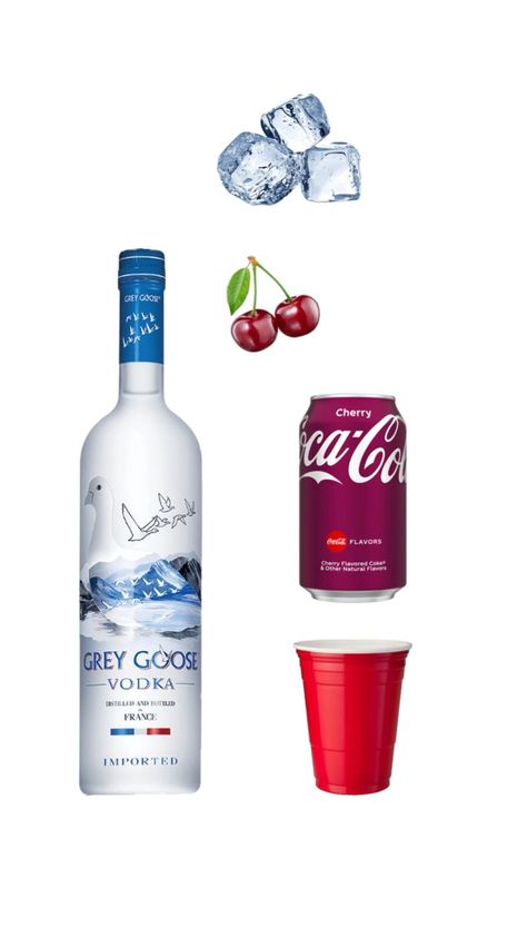 Vodka cherry coke | Mixers | Drinks | Alcohol | Party drinks Alcohol Party Drinks, Vodka Mixers, Cherry Vodka, Cherry Coke, Grey Goose Vodka, Party Drinks Alcohol, Yummy Alcoholic Drinks, Alcohol Party, Drinks Alcohol