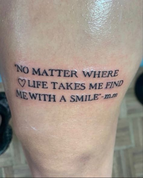 Mac Miller Inspired Tattoos Lyrics, Mac Miller Missed Calls Tattoo, Mac Miller Quotes Tattoo, The Spins Mac Miller Tattoo, Mac Miller Lyrics Tattoo, Short Mac Miller Quotes, Mac Miller Tattoos Good Am, No Matter Where Life Takes Me Mac Miller, Mac Miller Senior Quotes