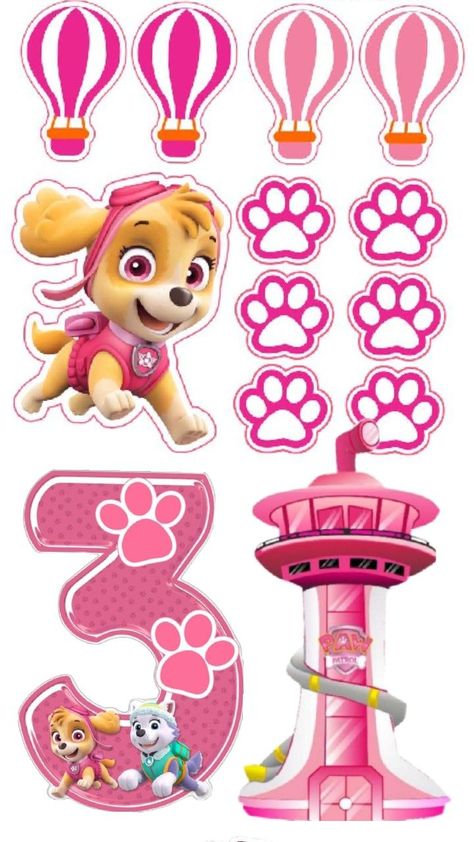 Imprimibles Paw Patrol, Cartoon Pics, Paw Patrol, Cake Toppers, Birthday Parties, Birthday Party, Disney, Birthday, Canvas