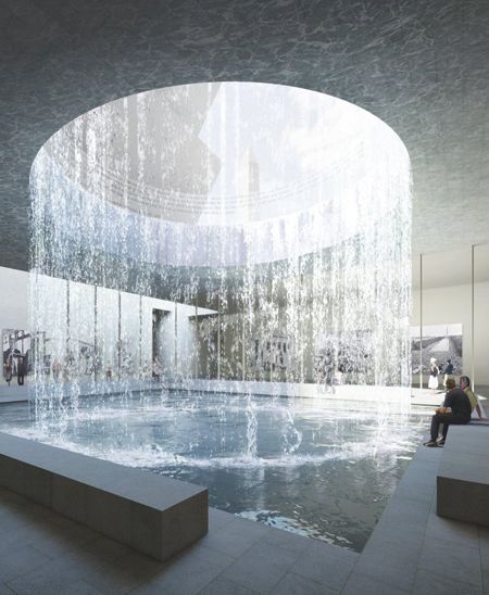 Koshino House, David Adjaye, Water Architecture, Indoor Water Features, Architecture Design Concept, Interior Concept, African American History, Pool Designs, Water Fountain