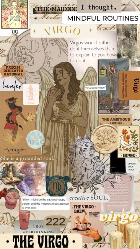 Neutral Virgo Shuffle #natural #neutral #naked #virgo #virgoaesthetic #virgomoodboard #vintage #queen #maiden Virgo Aesthetic, Aesthetic Moodboard, Virgo Zodiac, Your Aesthetic, Creative Energy, Astrology, Mood Board, Iphone Wallpaper, Queen