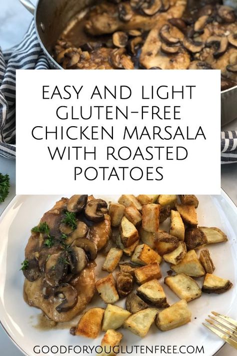 Gluten Free Chicken Marsala Recipe, No Heavy Cream, Chicken Marsala Recipe, Celiac Recipes, Marsala Recipe, Marsala Chicken Recipes, No Gluten, Chicken Marsala, Gluten Free Recipes For Dinner